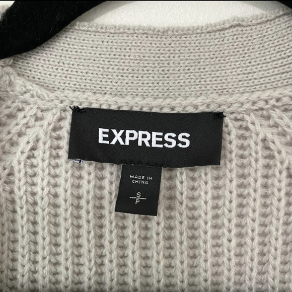 Express sequin belted duster cardigan - Picture 9 of 11